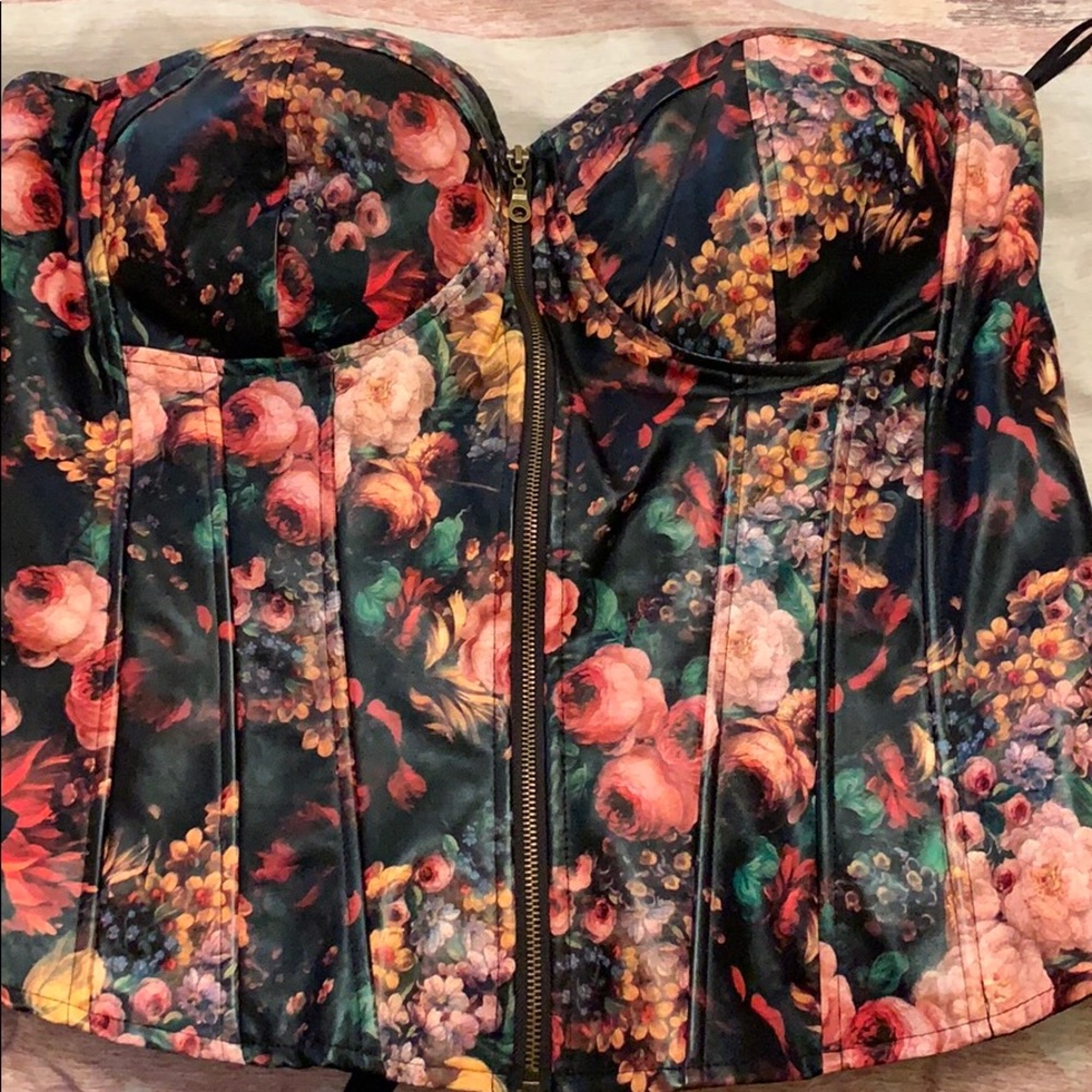 Torrid Multi Color zip Corset